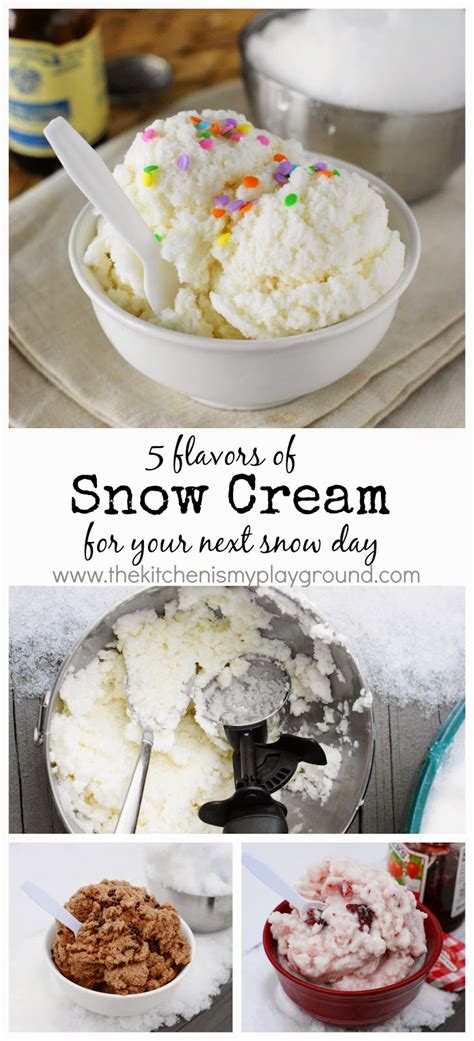 Magic snow cream